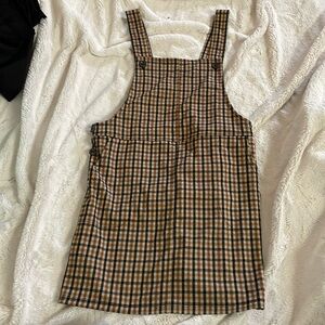 SO overall gingham dress